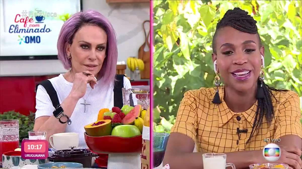 Ana Maria Braga e Karol Conká no Mais Você