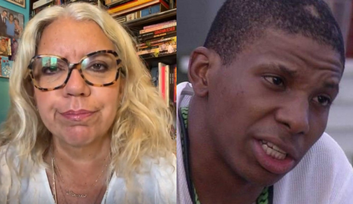 Astrid Fontenelle e Lucas Penteado, que saiu do BBB 21