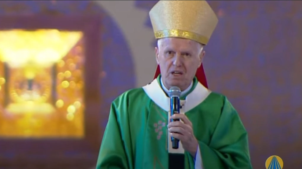 Dom Orlando na Missa de Aparecida (Reprodução / TV Aparecida)