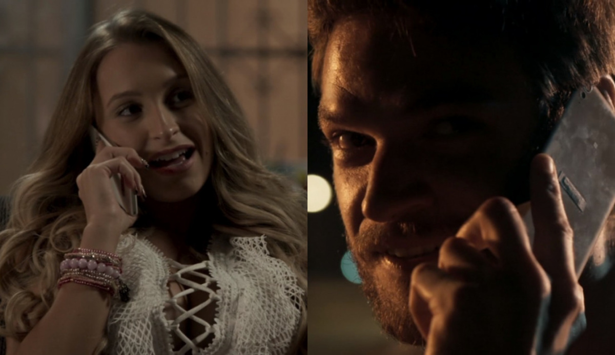Carine (Carla Diaz) e Rubinho (Emílio Dantas) de A Força do Querer