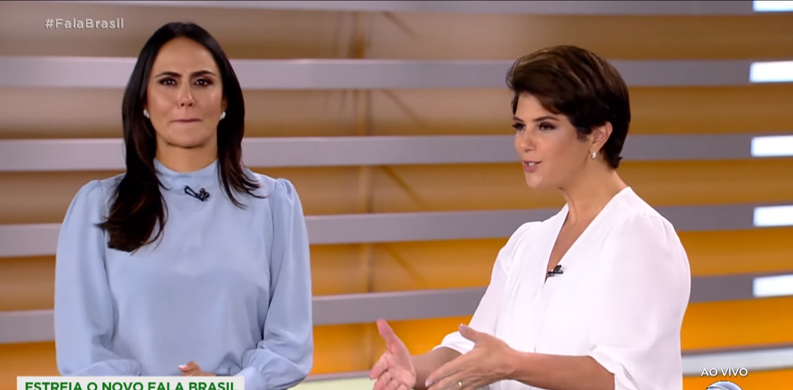 Carla Recato e Mariana Godoy no Fala Brasil