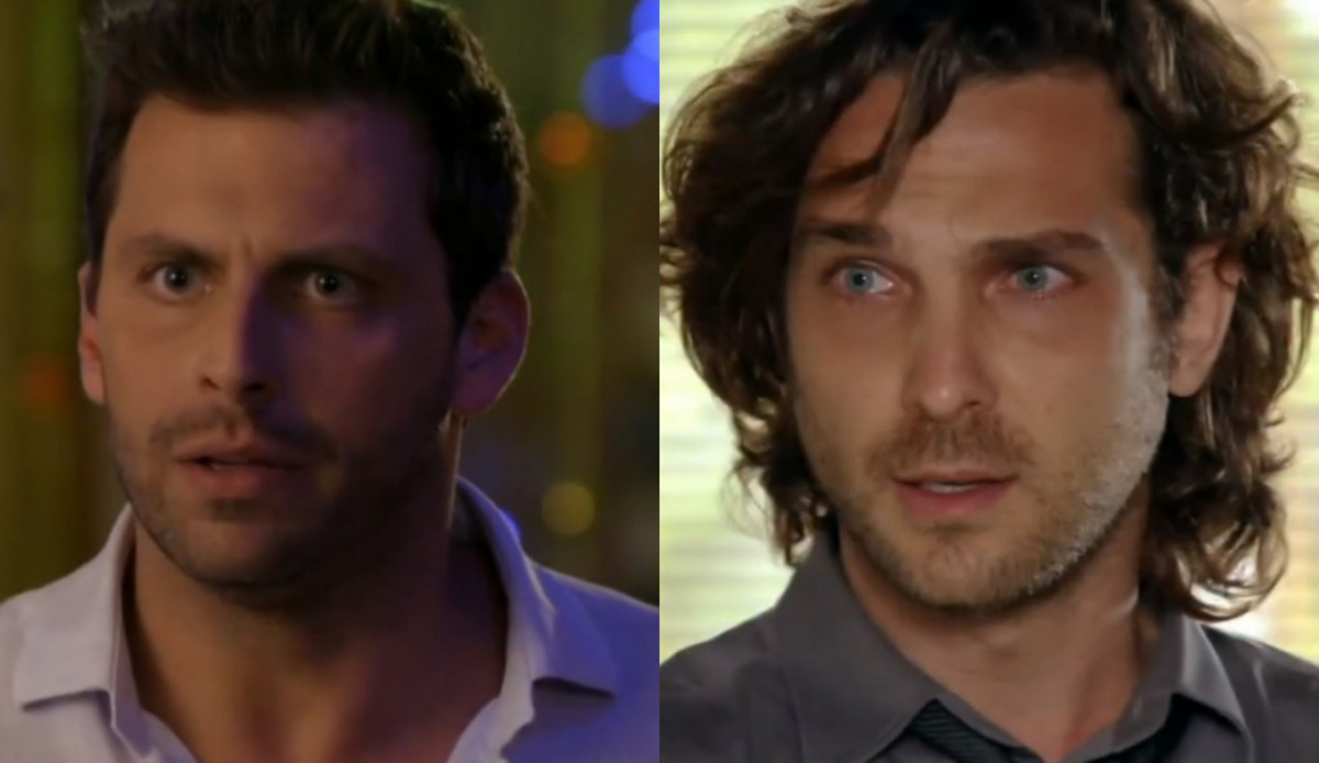 Cassiano (Henri Castelli) e Alberto (Igor Rickli) de Flor do Caribe