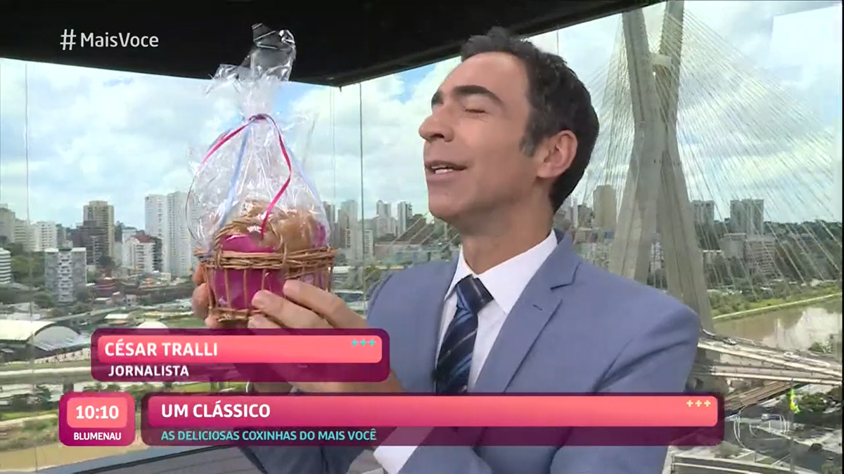 César Tralli no Mais Você