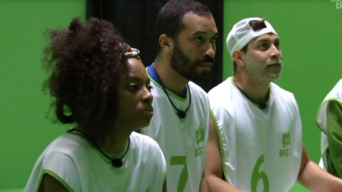 Lumena, Gilberto e Caio na prova do anjo do BBB 21