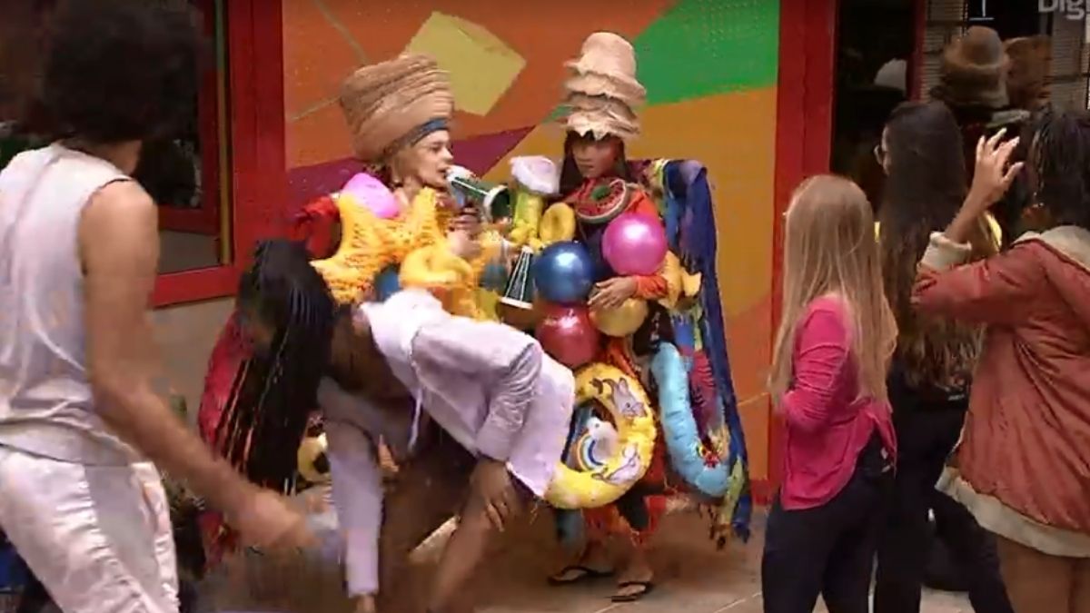 Thais e Viih Tube no desafio do monstro do BBB 21