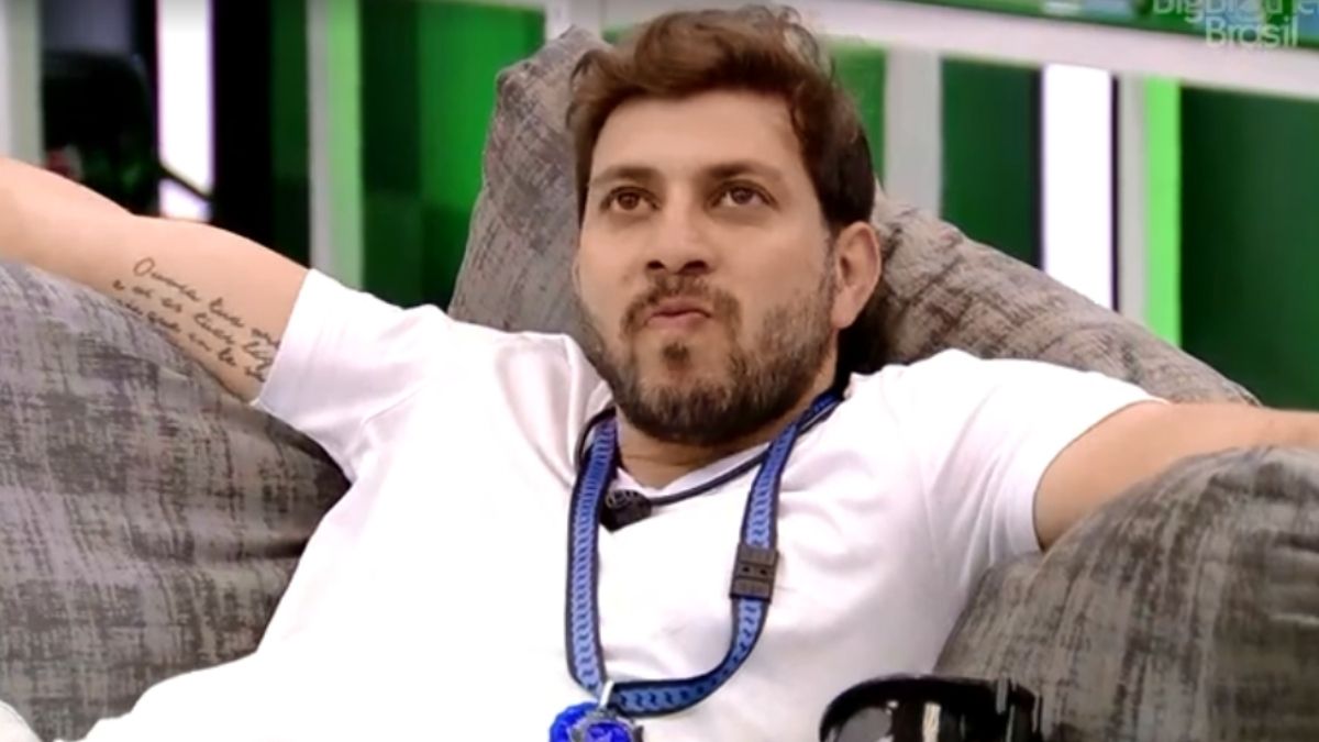 Caio no almoço do anjo do BBB 21
