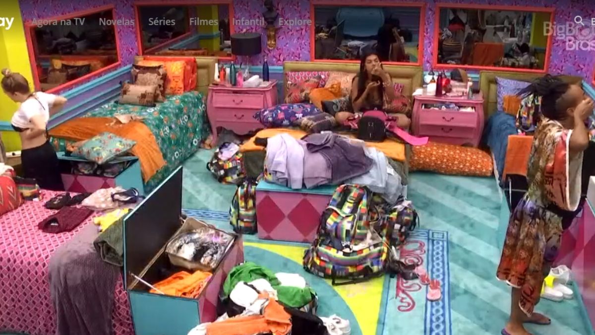Carla Diaz, Pocah e Karol Conká no quarto colorido do BBB 21