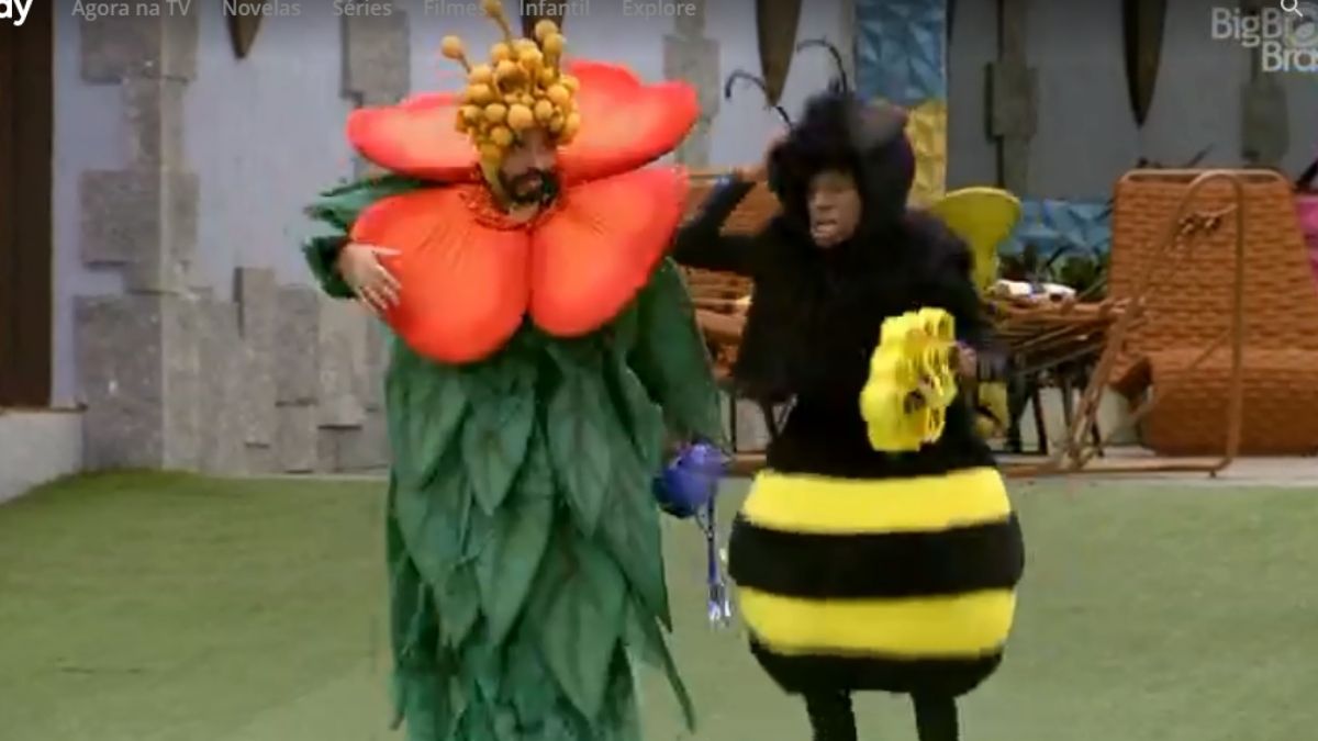 Gilberto e Lucas Penteado no castigo do monstro do BBB 21