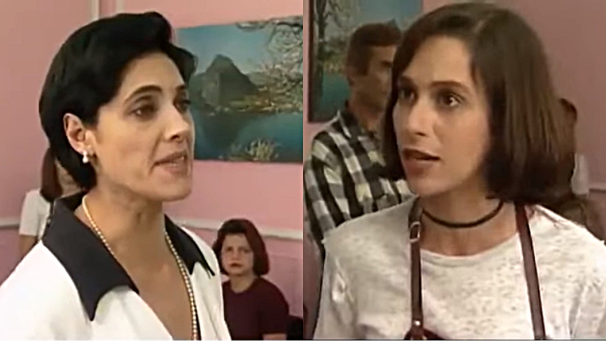 Diná bate em Lisa (Reprodução: Globo)