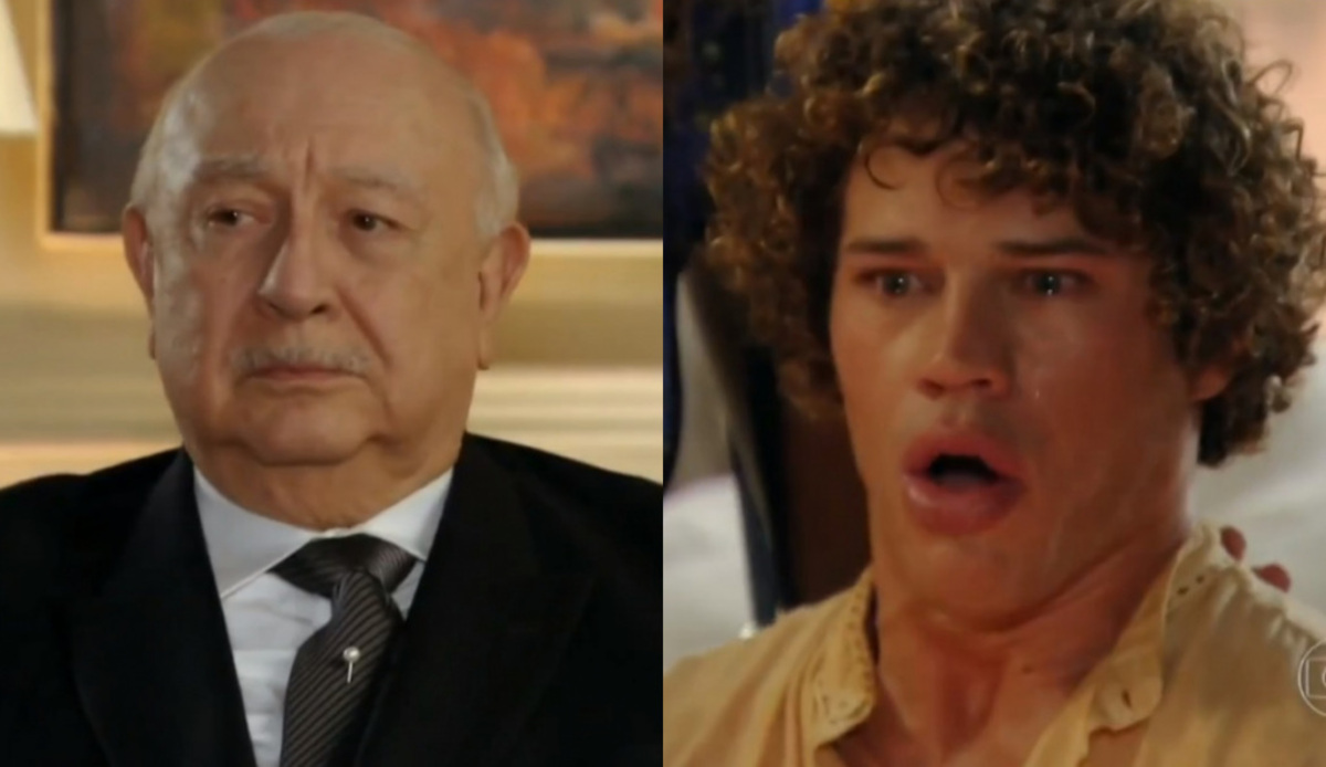 Dionísio (Sérgio Mamberti) e Candinho (José Loreto) de Flor do Caribe