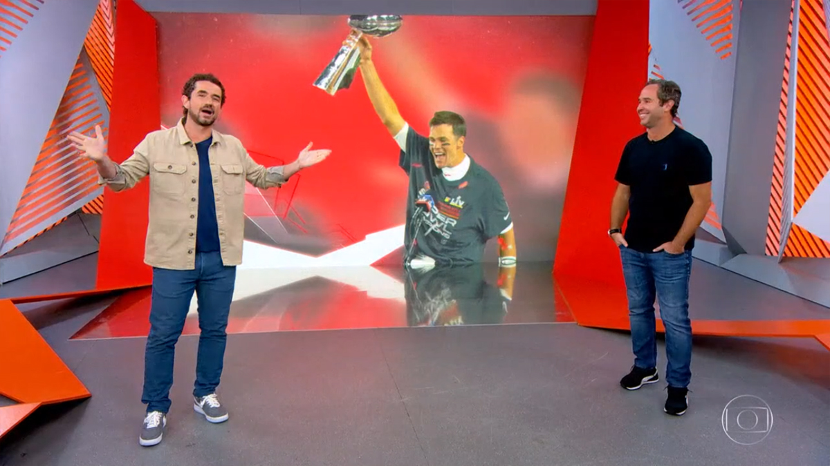 Felipe Andreoli e Caio Ribeiro no Globo Esporte