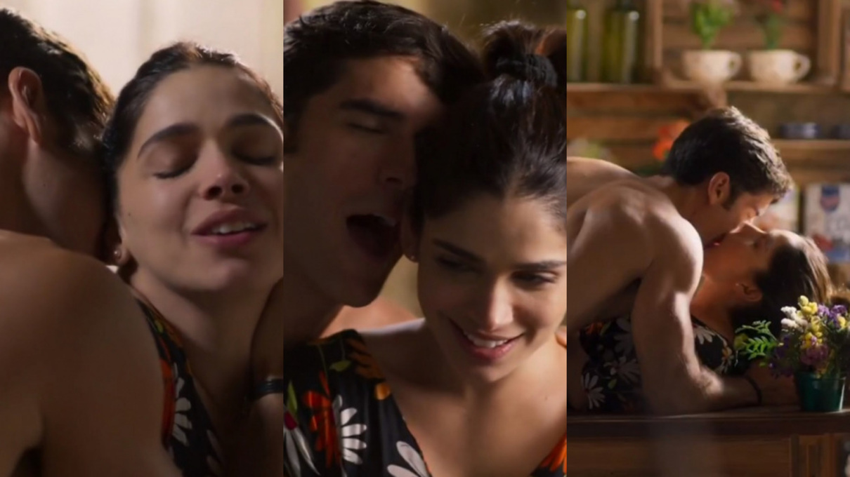 Felipe (Marcos Pitombo) e Shirlei (Sabrina Petraglia) de Haja Coração