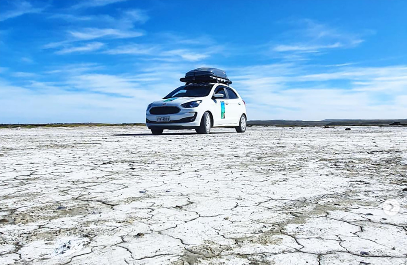 O Ford Ka na campanha Estou Viajando pela América