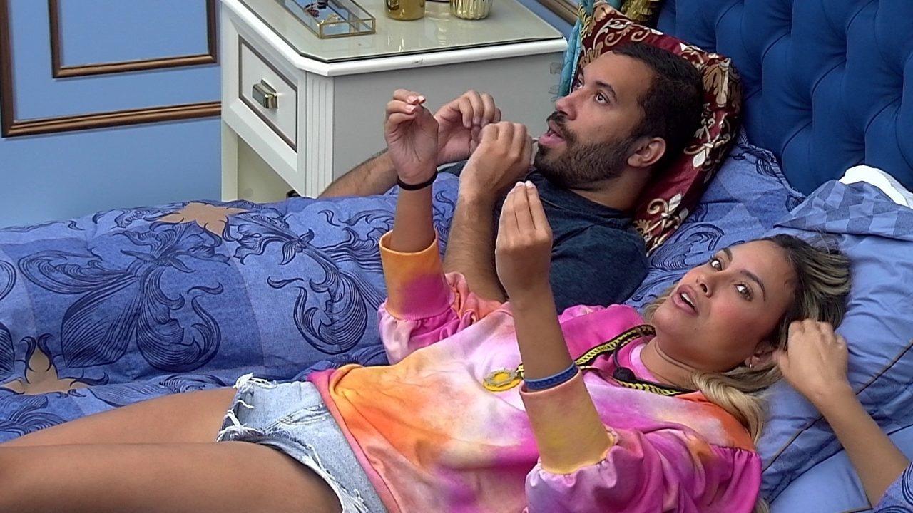 Gilberto e Sarah no BBB 21