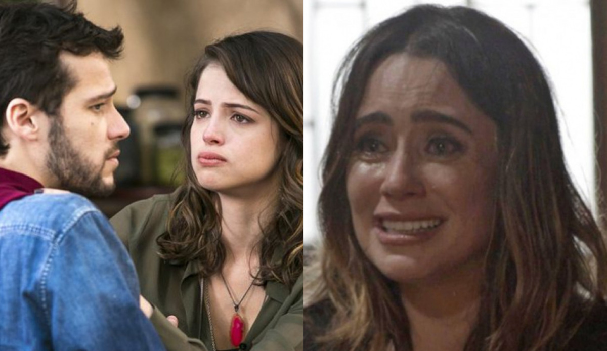 Giovanni (Jayme Matarazzo), Camila (Agatha Moreira) e Bruna (Fernanda Vasconcellos) de Haja Coração