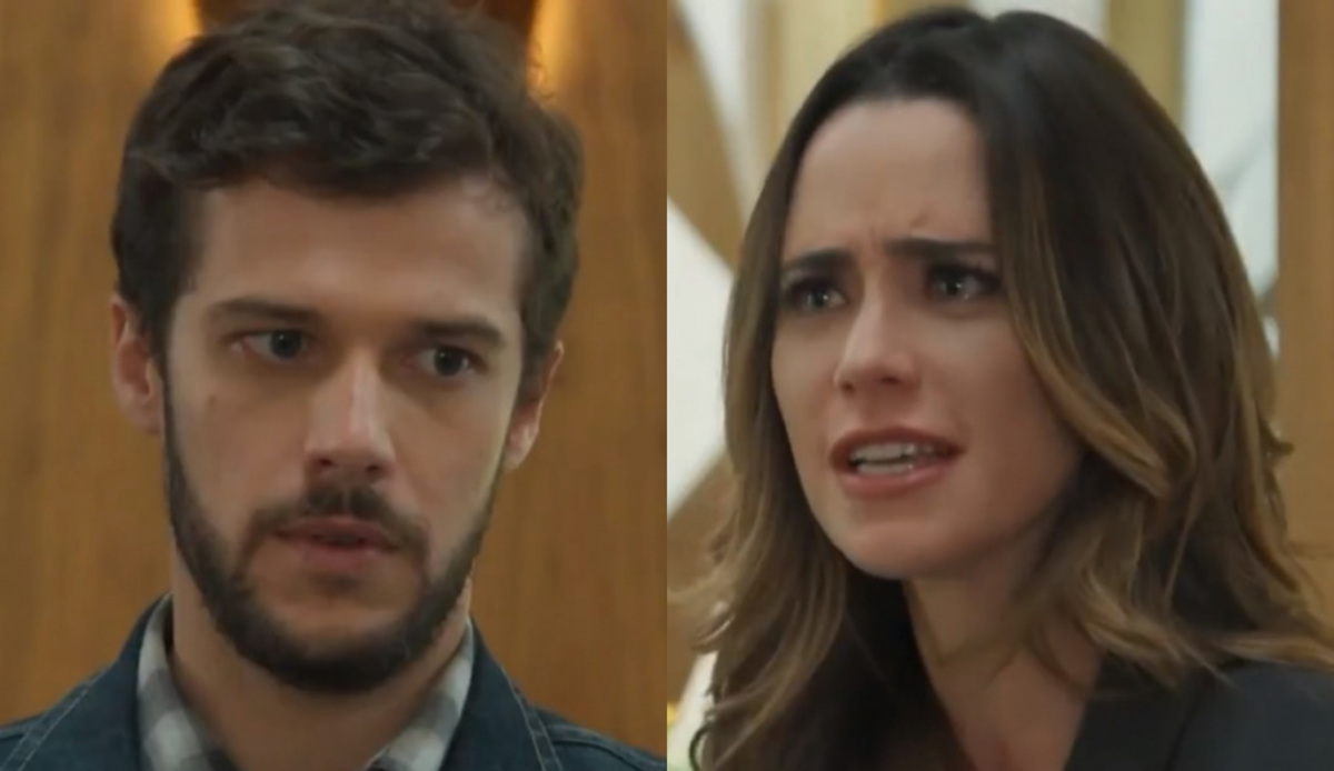 Giovanni (Jayme Matarazzo) e Bruna (Fernanda Vasconcellos) de Haja Coração