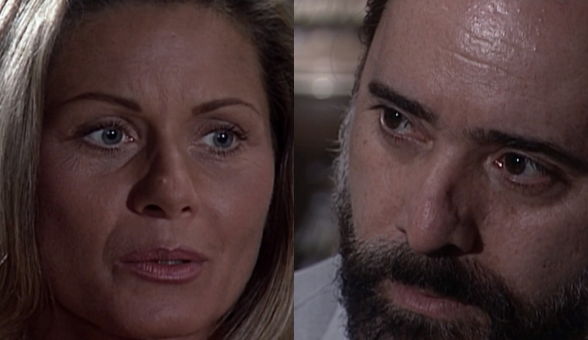 Helena (Vera Fischer) e Miguel (Tony Ramos) de Laços de Família