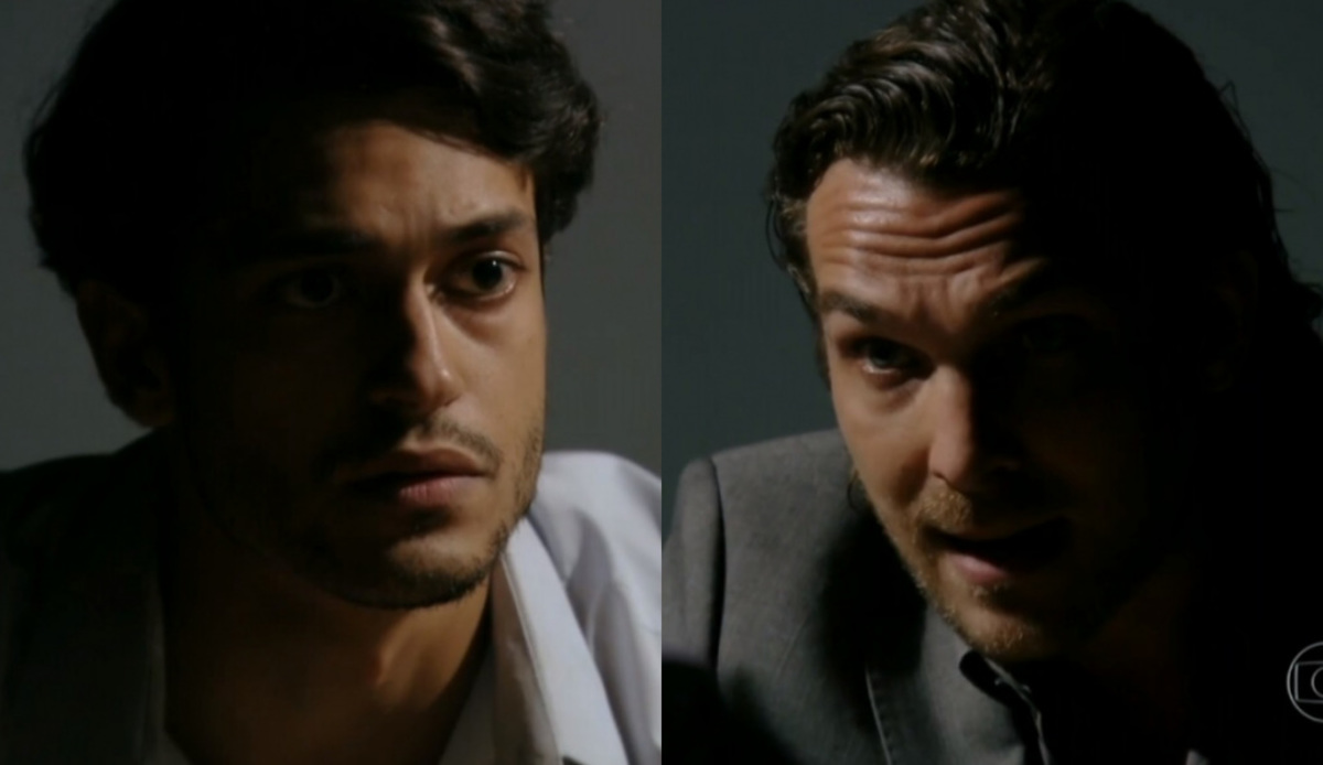 Hélio (Raphael Vianna) e Alberto (Igor Rickli) de Flor do Caribe