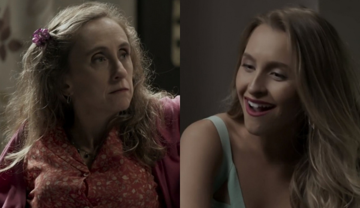 Jacy (Betty Gofman) e Karine (Carla Diaz) de A Força do Querer