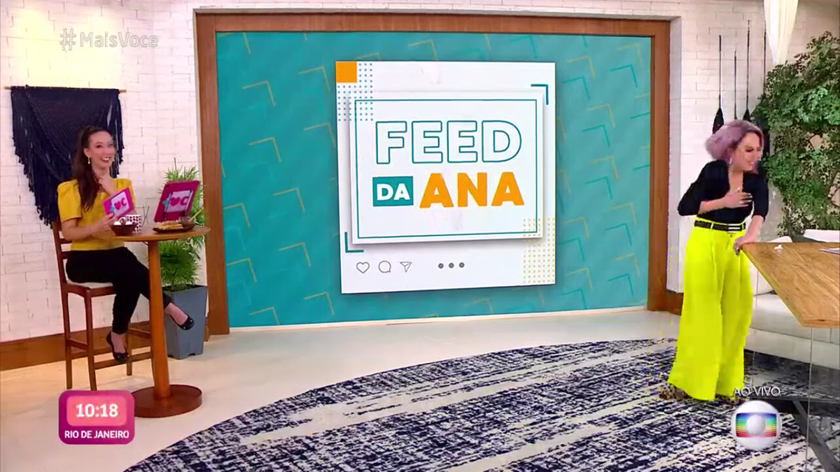 Juliane Massaoka e Ana Maria Braga no Mais Você