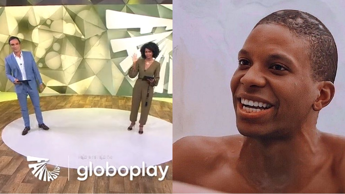 Maju Coutinho deixa solidariedade a Lucas Penteado no final do Fantástico (Foto: Reprodução/Montagem Observatório da TV)