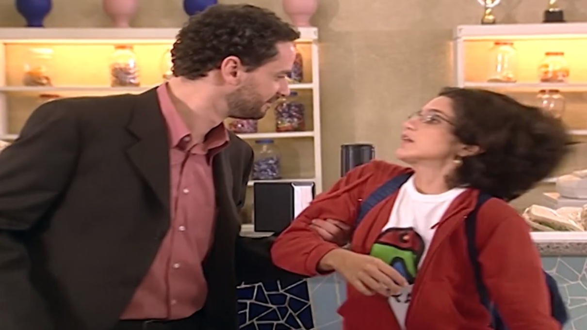 Marcos (Dan Stulbach) e Paulinha (Roberta Gualda) de Mulheres Apaixonadas
