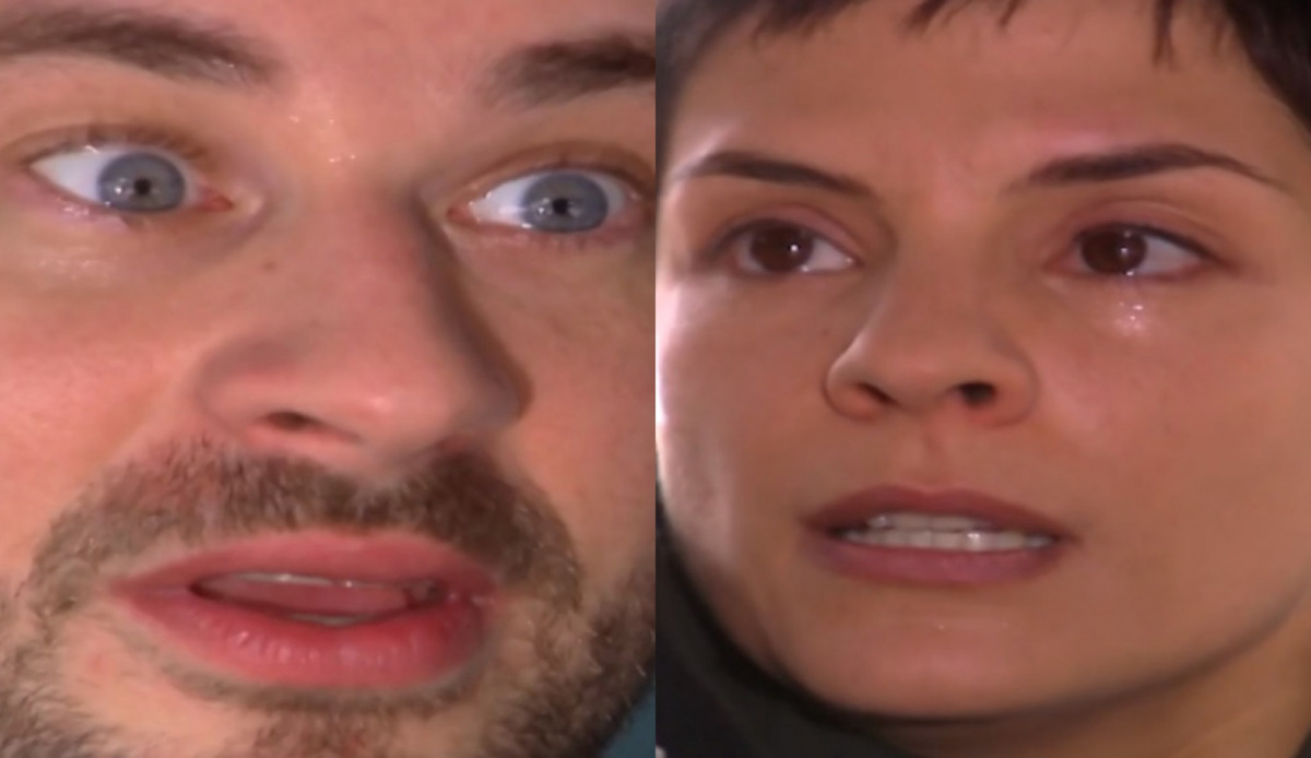 Marcos (Dan Stulbach) e Raquel (Helena Ranaldi) de Mulheres Apaixonadas