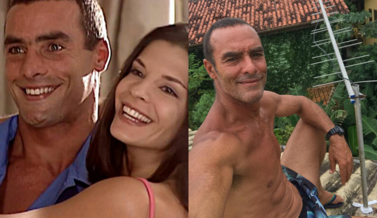 Paulo Zulu como Romeu com Cíntia (Helena Ranaldi) de Laços de Família e atualmente