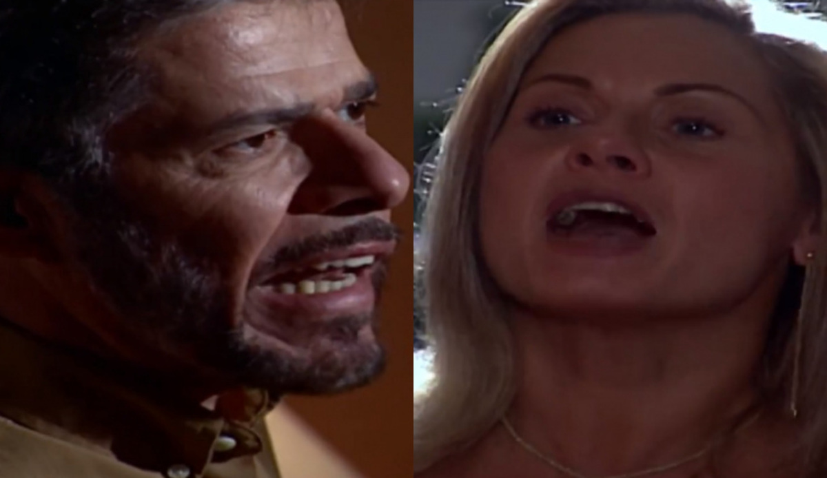 Pedro (José Mayer) e Helena (Vera Fischer) de Laços de Família