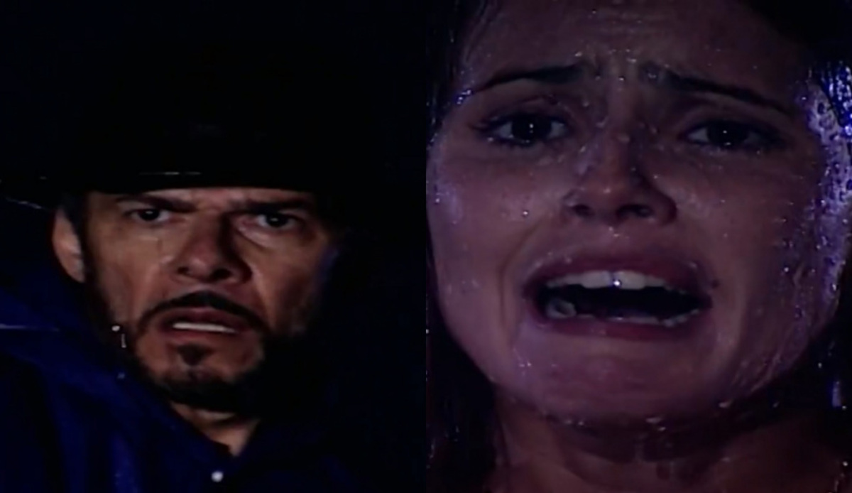 Pedro (José Mayer) e Íris (Deborah Secco) de Laços de Família