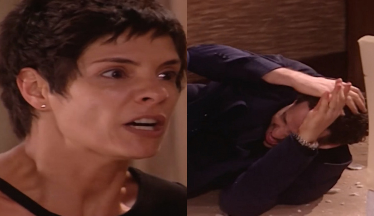 Raquel (Helena Ranaldi) e Marcos (Dan Stulbach) de Mulheres Apaixonadas