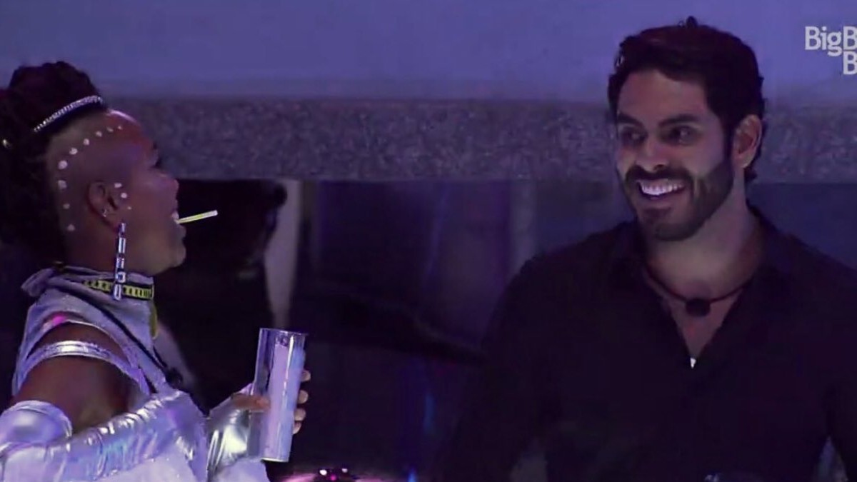 Karol Conká e Rodolffo na festa do Líder do BBB 21