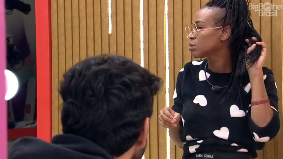 Karol Conká e Rodolffo no BBB 21