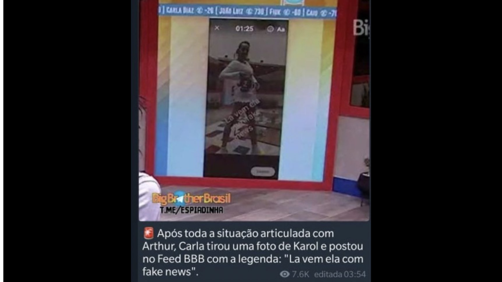 FEEDBBB de Carla Diaz no BBB 21