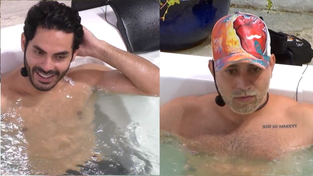 Rodolffo e Caio falam sobre Fiuk na Jacuzzi no BBB 21 (Reprodução Globoplay)
