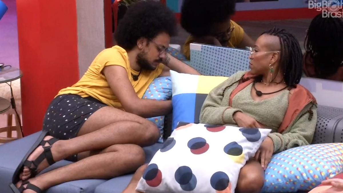 João Luiz e Karol Conká no BBB 21