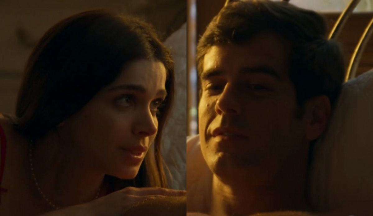 Shirlei (Sabrina Petraglia) e Felipe (Marcos Pitombo) de Haja Coração