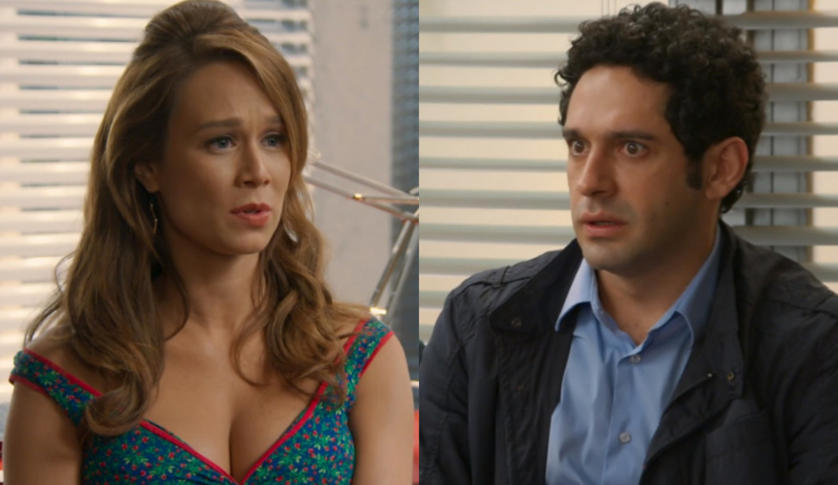 Tancinha (Mariana Ximenes) e Beto (João Baldasserini) de Haja Coração