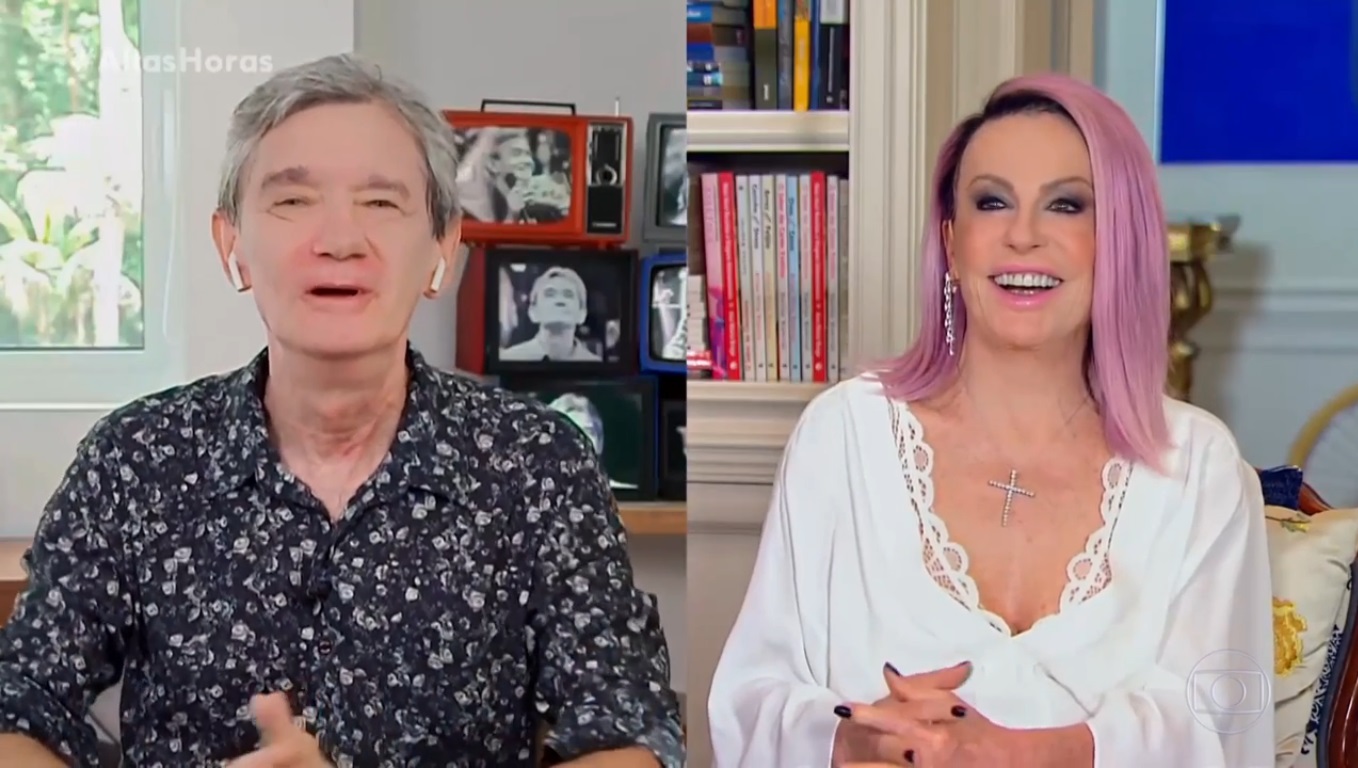 Serginho Groisman e Ana Maria Braga no Altas Horas