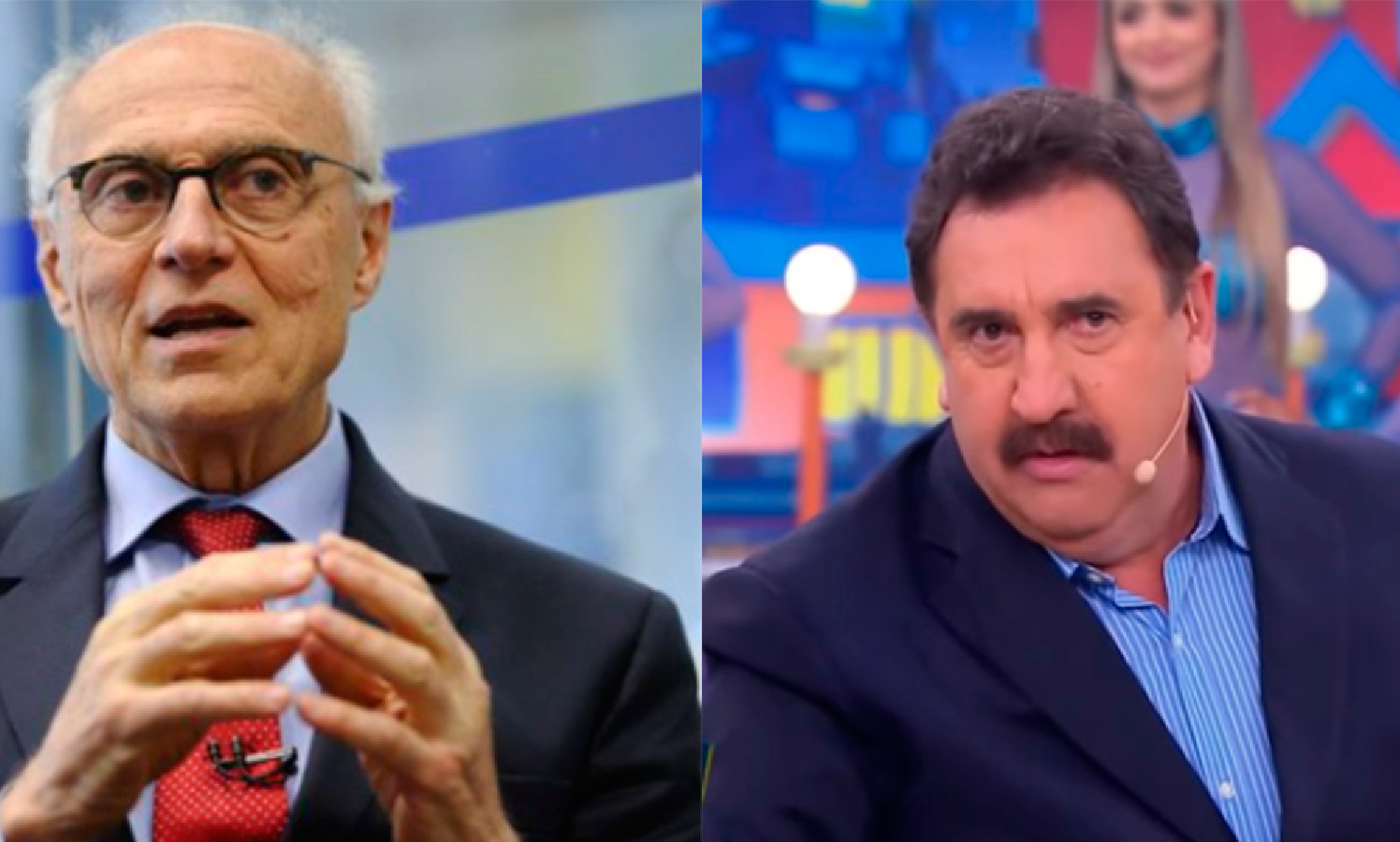 O vereador Eduardo Suplicy (à esquerda) e o apresentador Ratinho (à direita) (Montagem: Todo Canal)