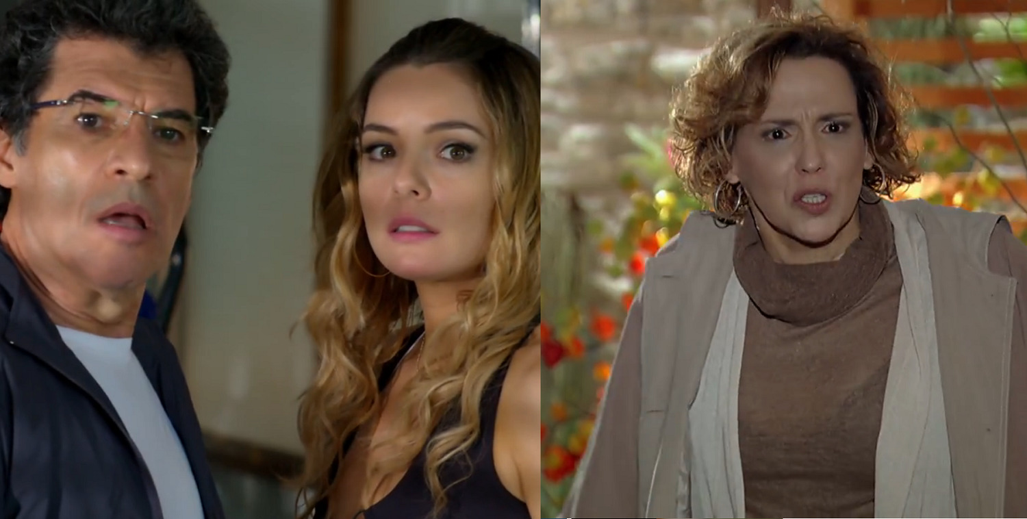 Jonas (Paulo Betti), Cris (Regiane Alves) e Eva (Ana Beatriz Nogueira)