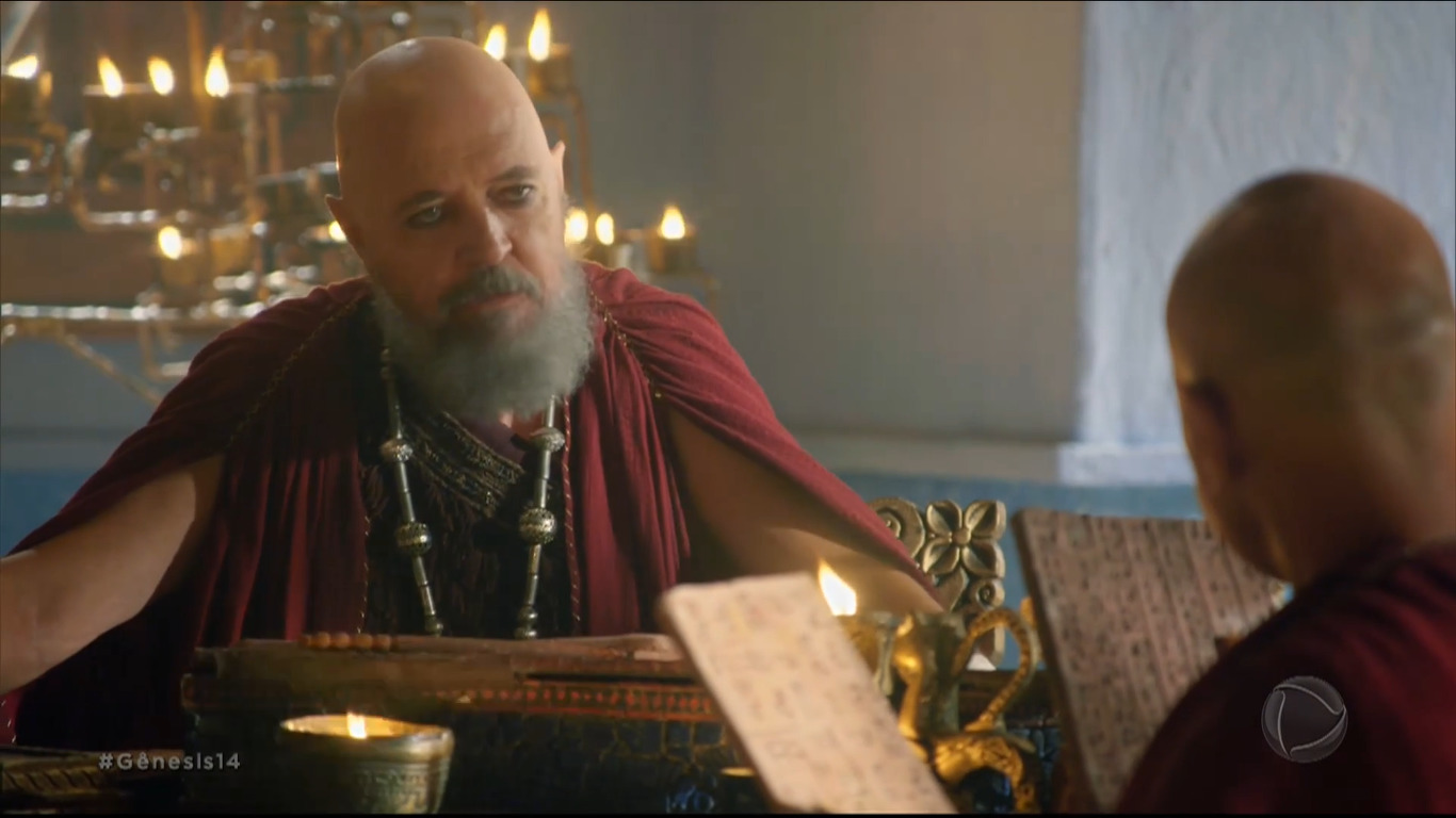 Norival Rizzo como Kissare em Gênesis (Reprodução / R7)