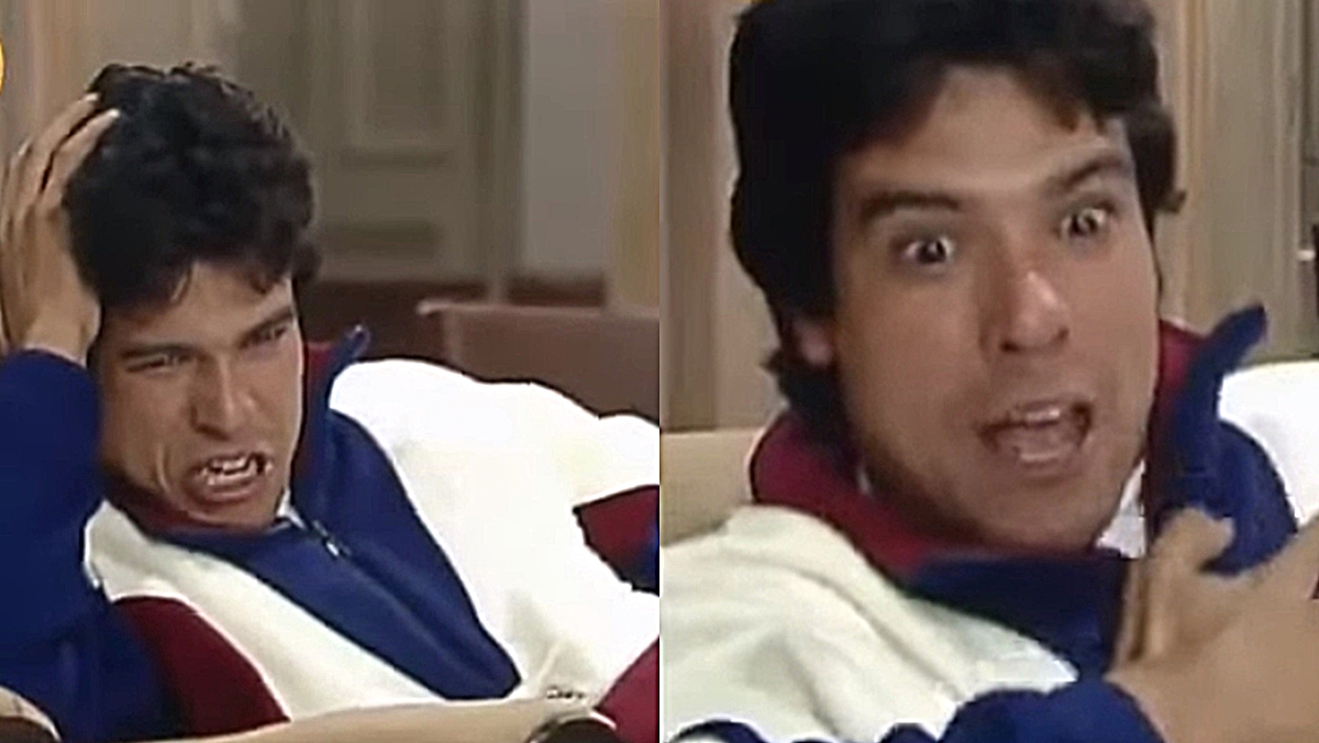 Téo é possuído pelo espírito de Alexandre e segredo vem á tona (Reprodução: Globo)