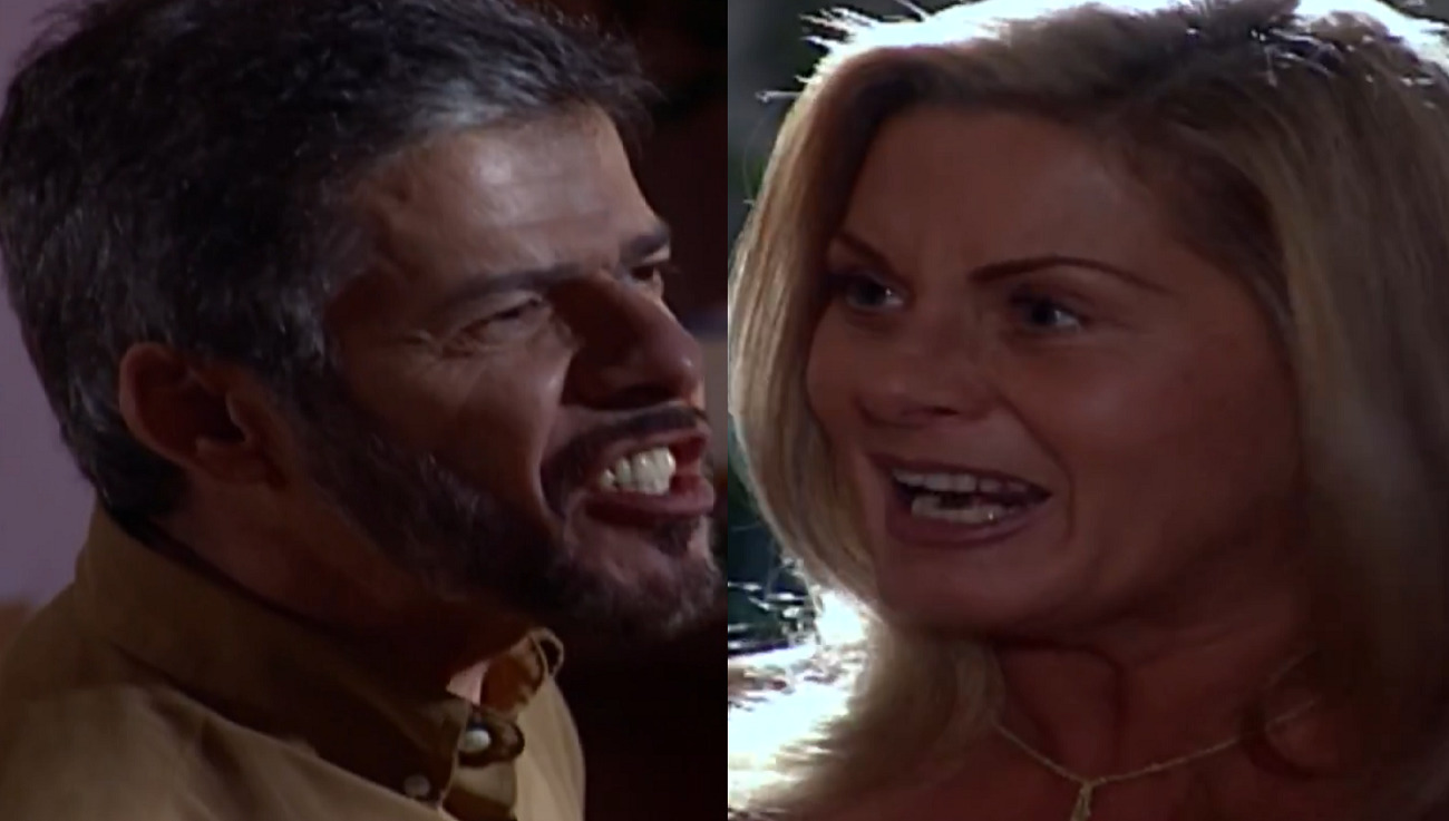 Pedro (José Mayer) e Helena (Vera Fischer) em Laços de Família
