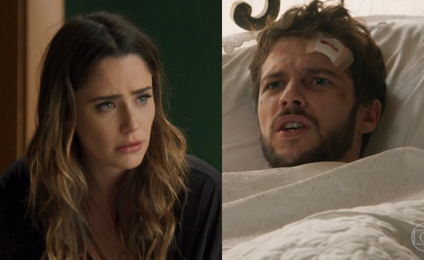 Bruna (Fernanda Vasconcellos) e Giovanni (Jayme Matarazzo) em Haja Coração