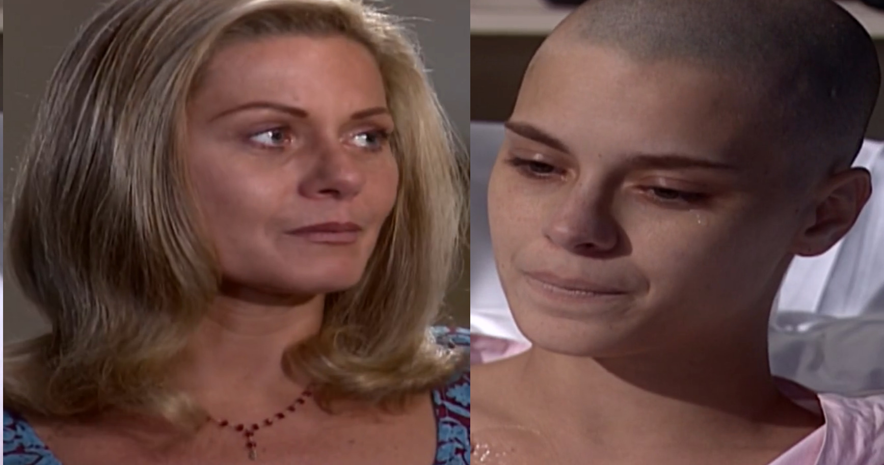 Helena (Vera Fischer) e Camila (Carolina Dieckmann) em Laços de Família