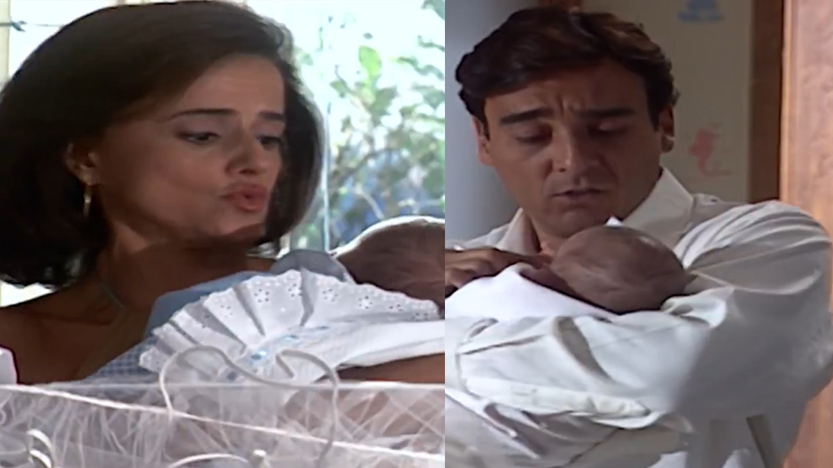 Alma (Marieta Severo) e Danilo (Alexandre Borges), de Laços de Família (Reprodução/Globo)