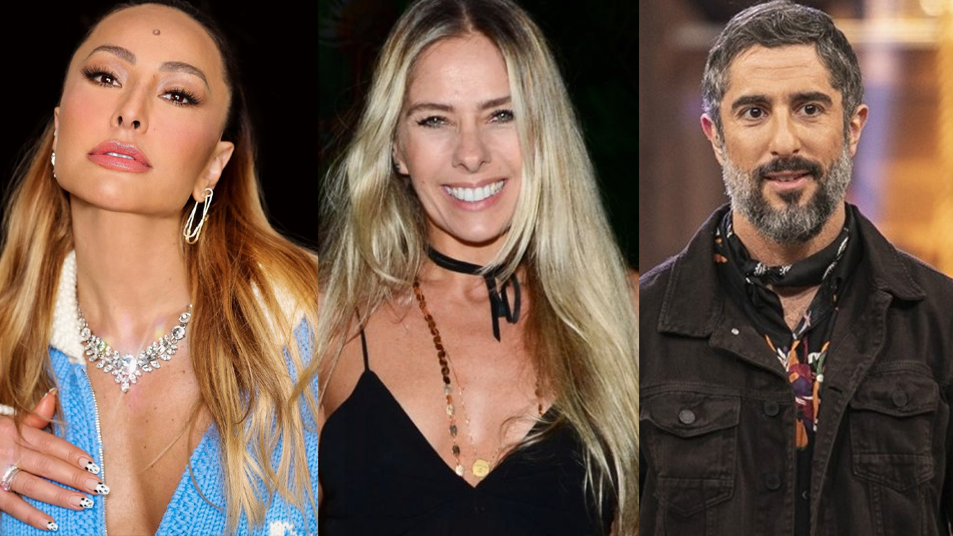 Sabrina Sato, Adriane Galisteu e Marcos Mion