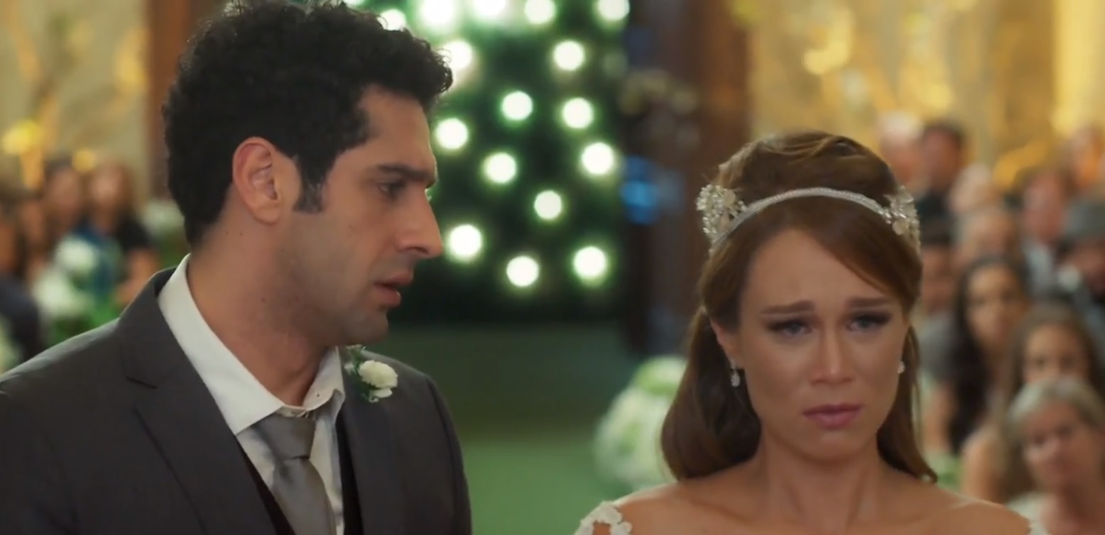 Beto (João Baldasserini) e Tancinha (Mariana Ximenes) de Haja Coração