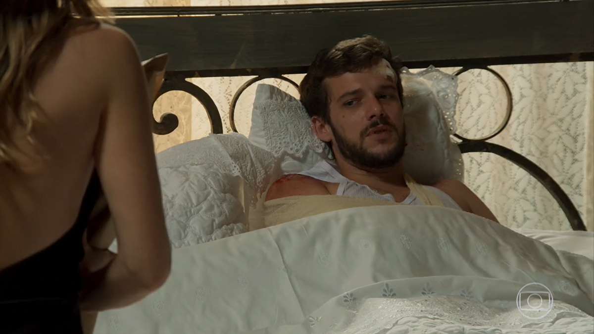 Bruna (Fernanda Vasconcellos) e Giovanni (Jayme Matarazzo) em Haja Coração